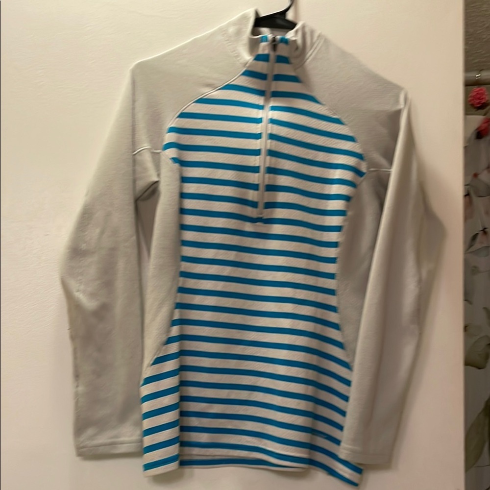 Patagonia Striped Blue and White Pullover